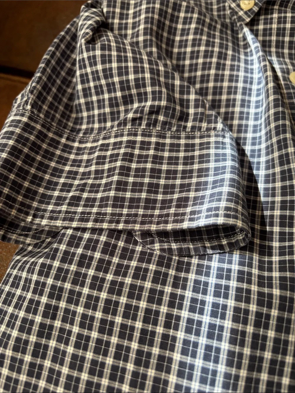 J.crew Classic Button-Down Plaid Shirt - Navy/White